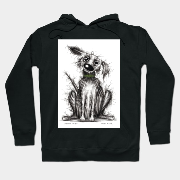 Scruffy mutt Hoodie by Keith Mills